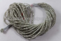 Grey Diamond Faceted Roundelle